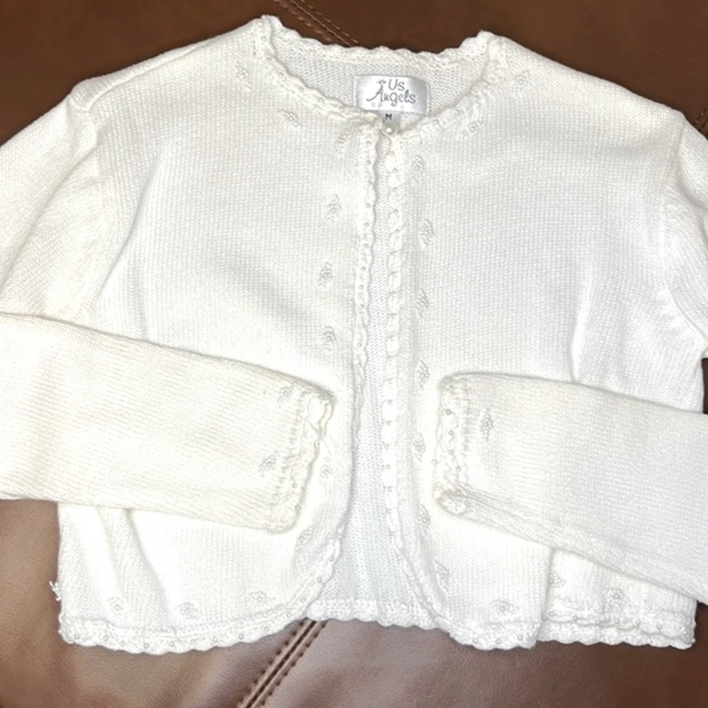 Us Angels cotton sweater great for Communion